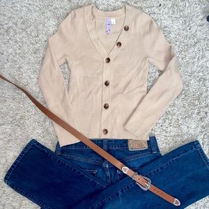 Ribbed Button Up Shirt